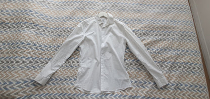 Chemise slim imprimé papillon coton