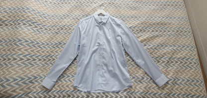 Chemise slim repassage facile rayures coton