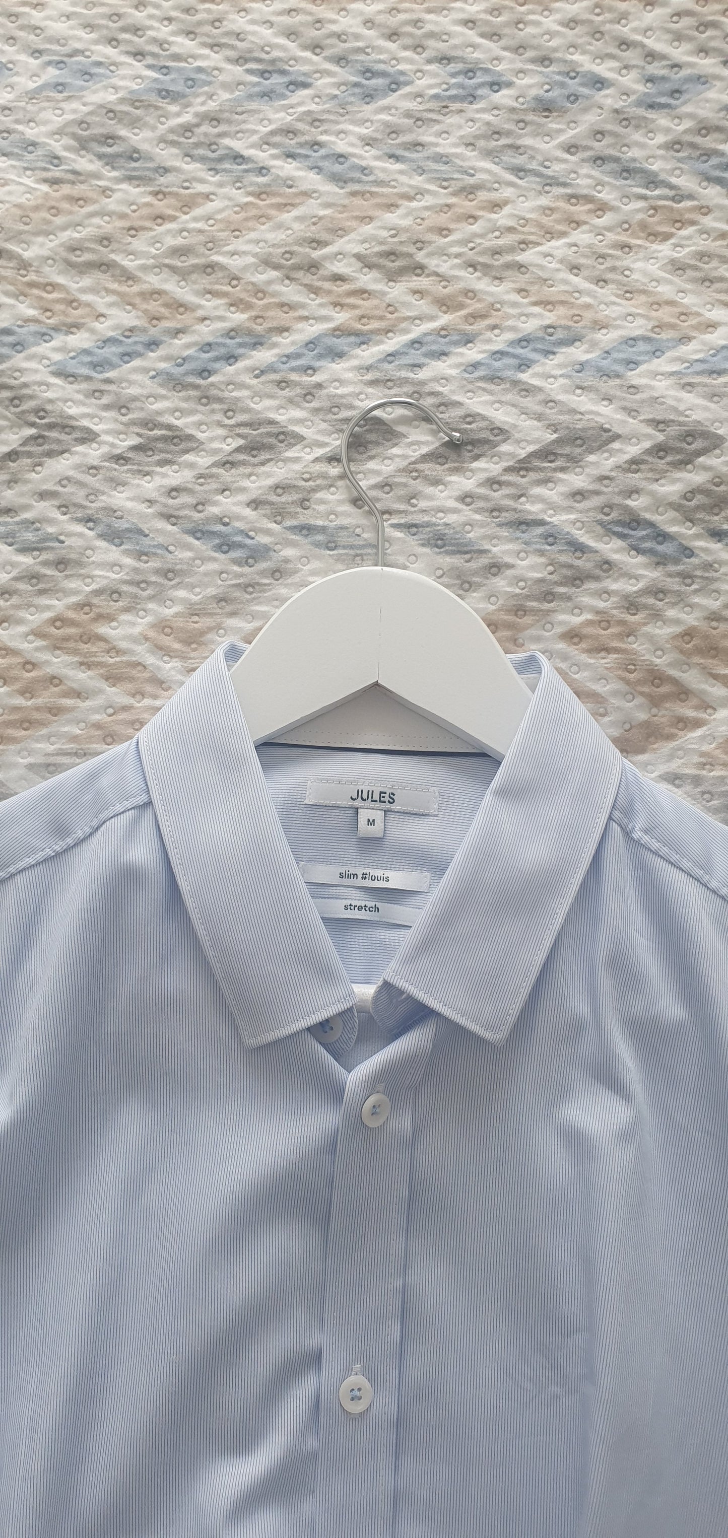 Chemise slim repassage facile rayures coton