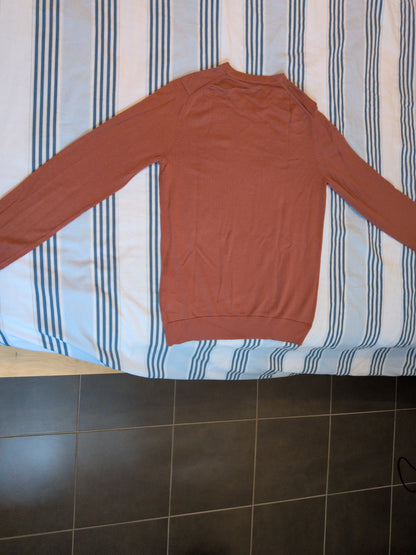 Pull à col rond en laine mérinos