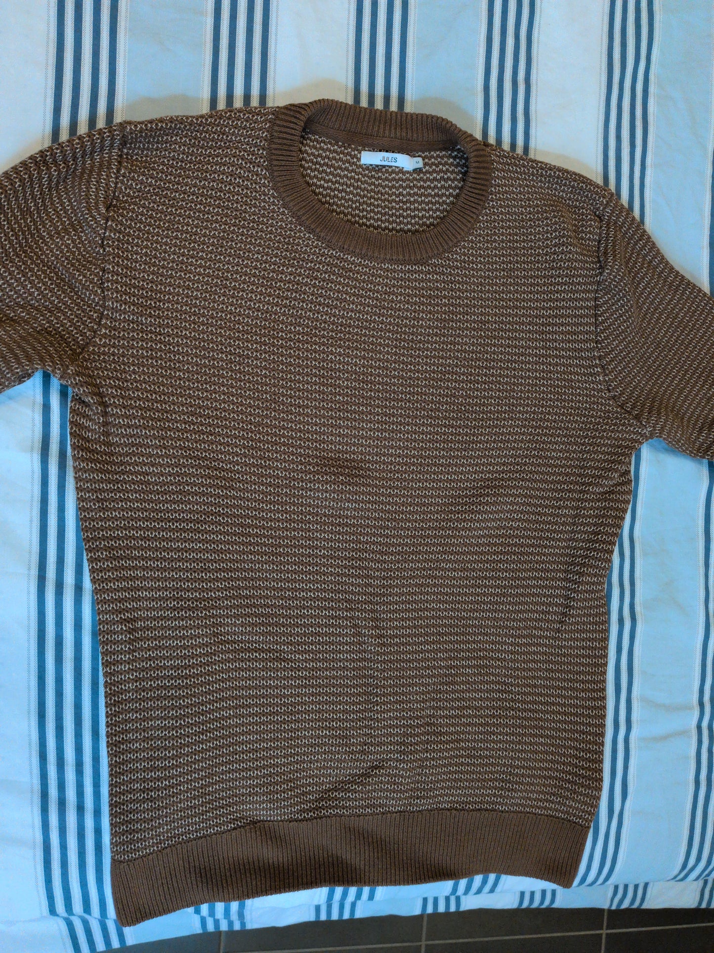 Pull en maille fantaisie à col rond