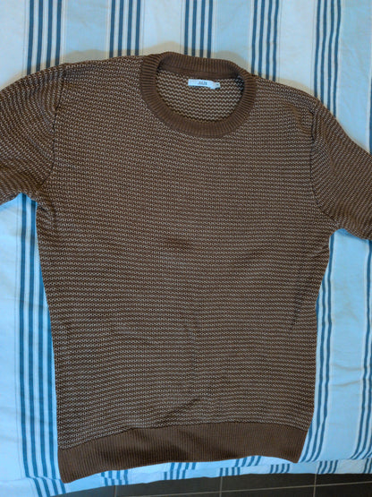 Pull en maille fantaisie à col rond
