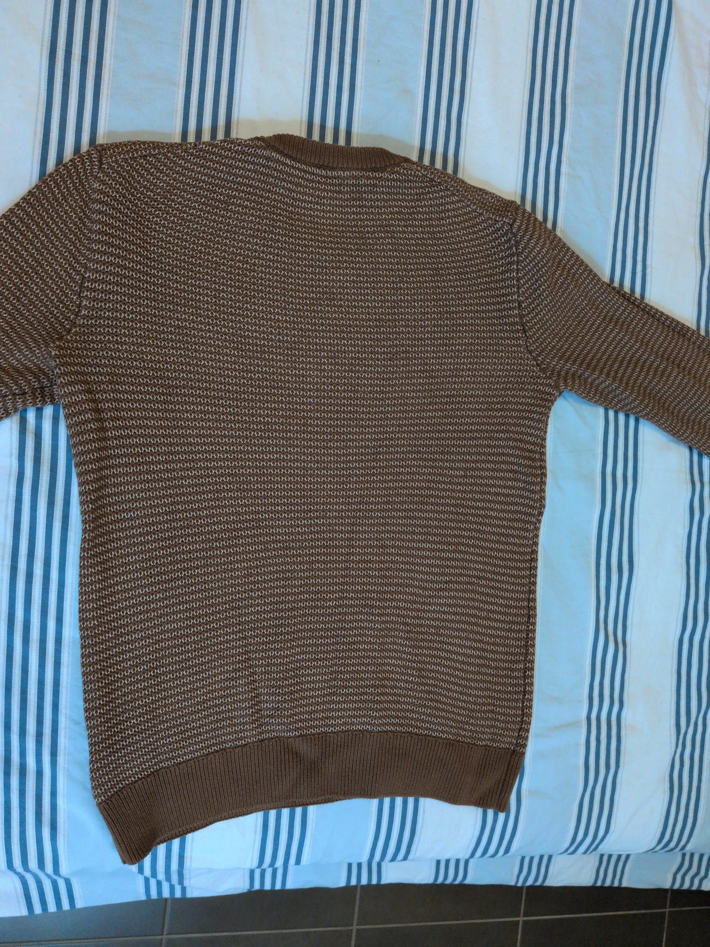 Pull en maille fantaisie à col rond