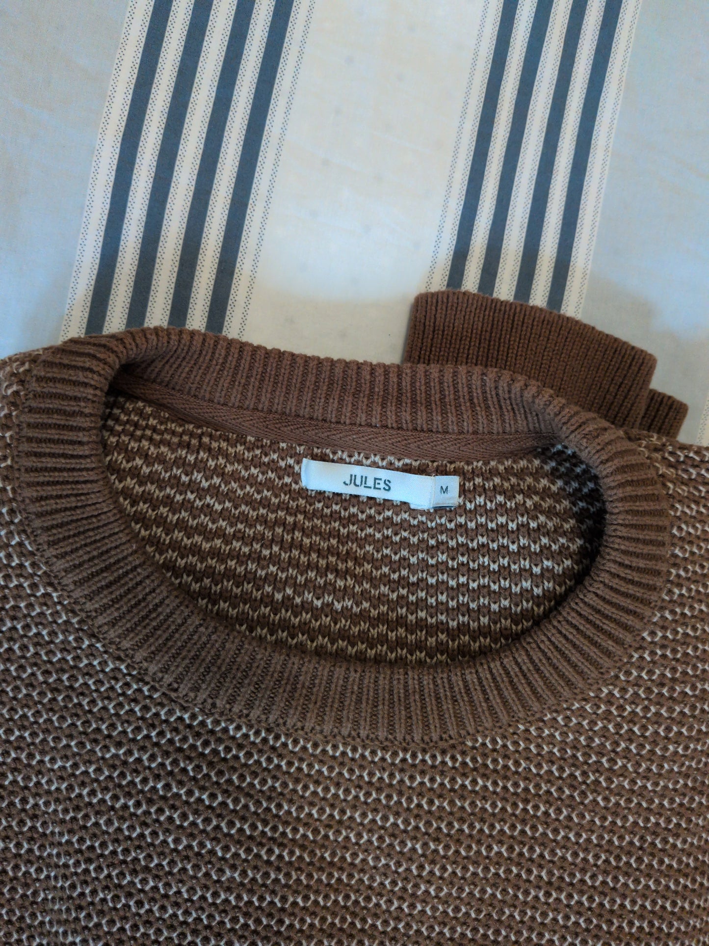 Pull en maille fantaisie à col rond