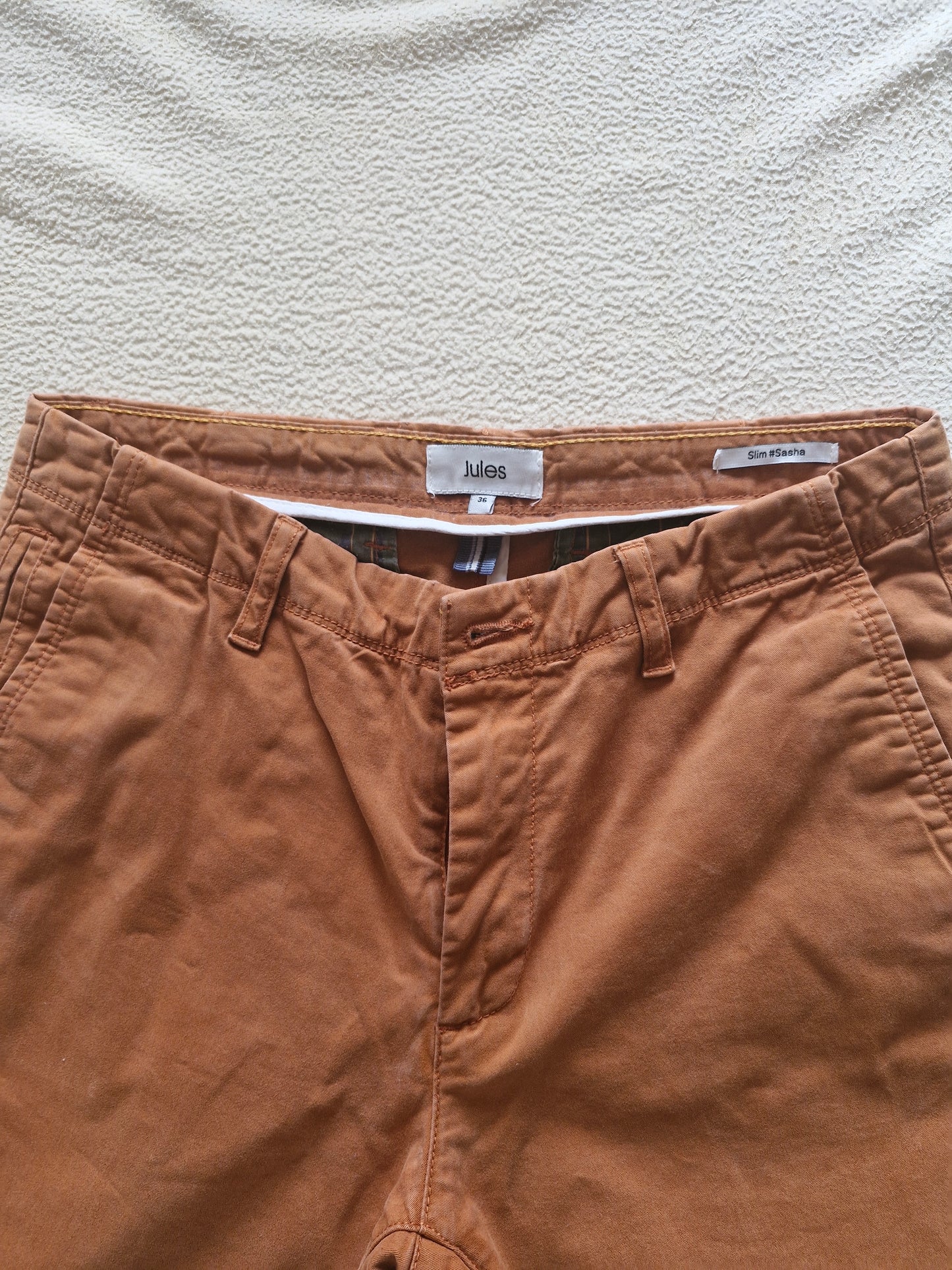 Chino coupe slim 4 longueurs uni Sasha