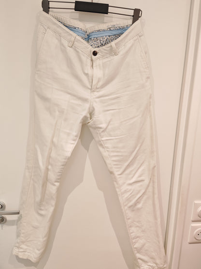 Pantalon chino canvas leger droit