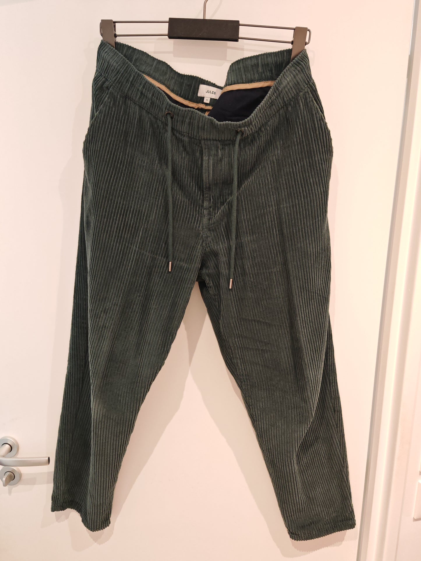 Pantalon jogger en velours grosse côtes
