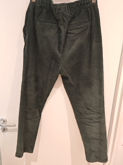Pantalon jogger en velours grosse côtes