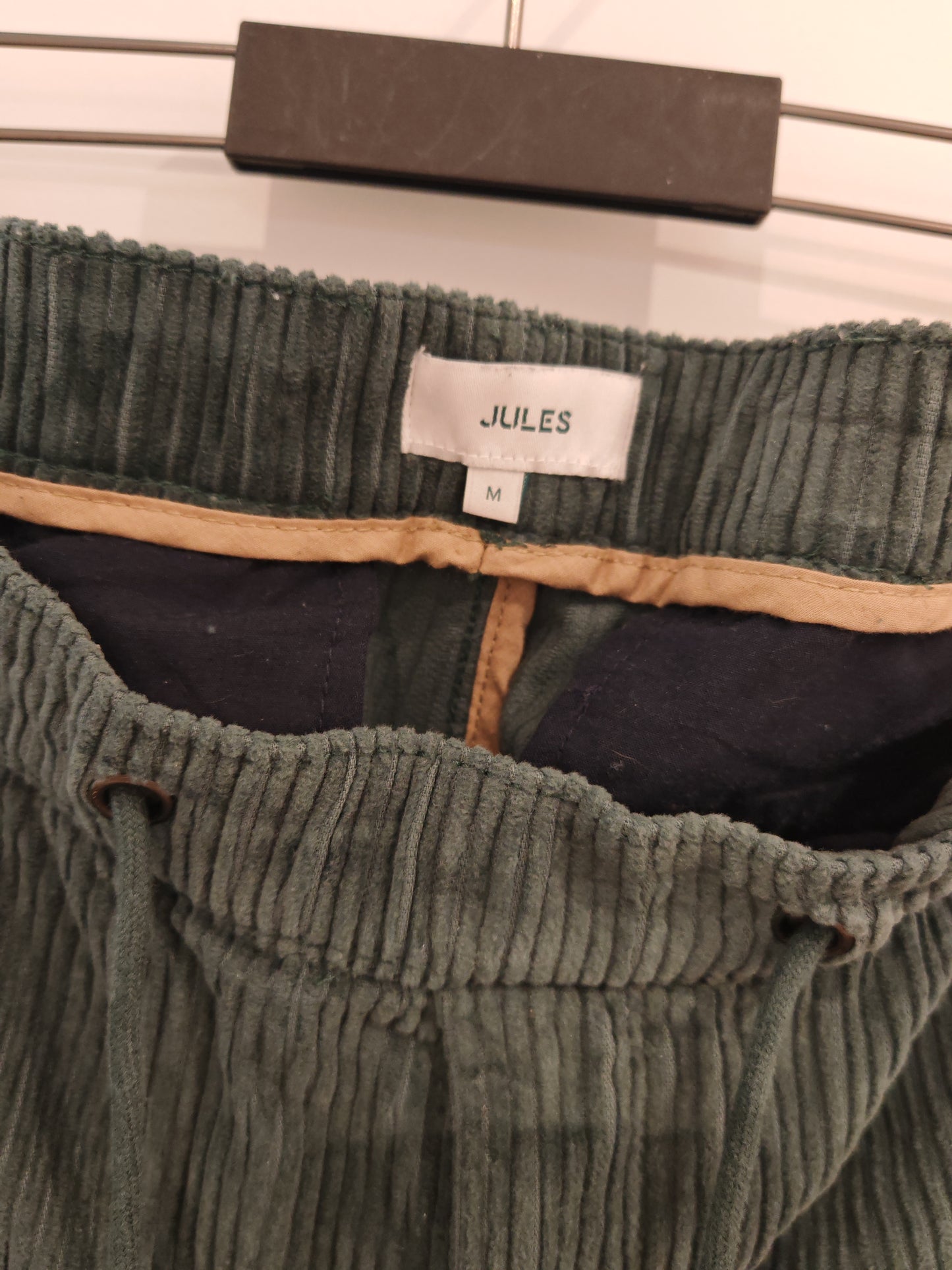 Pantalon jogger en velours grosse côtes