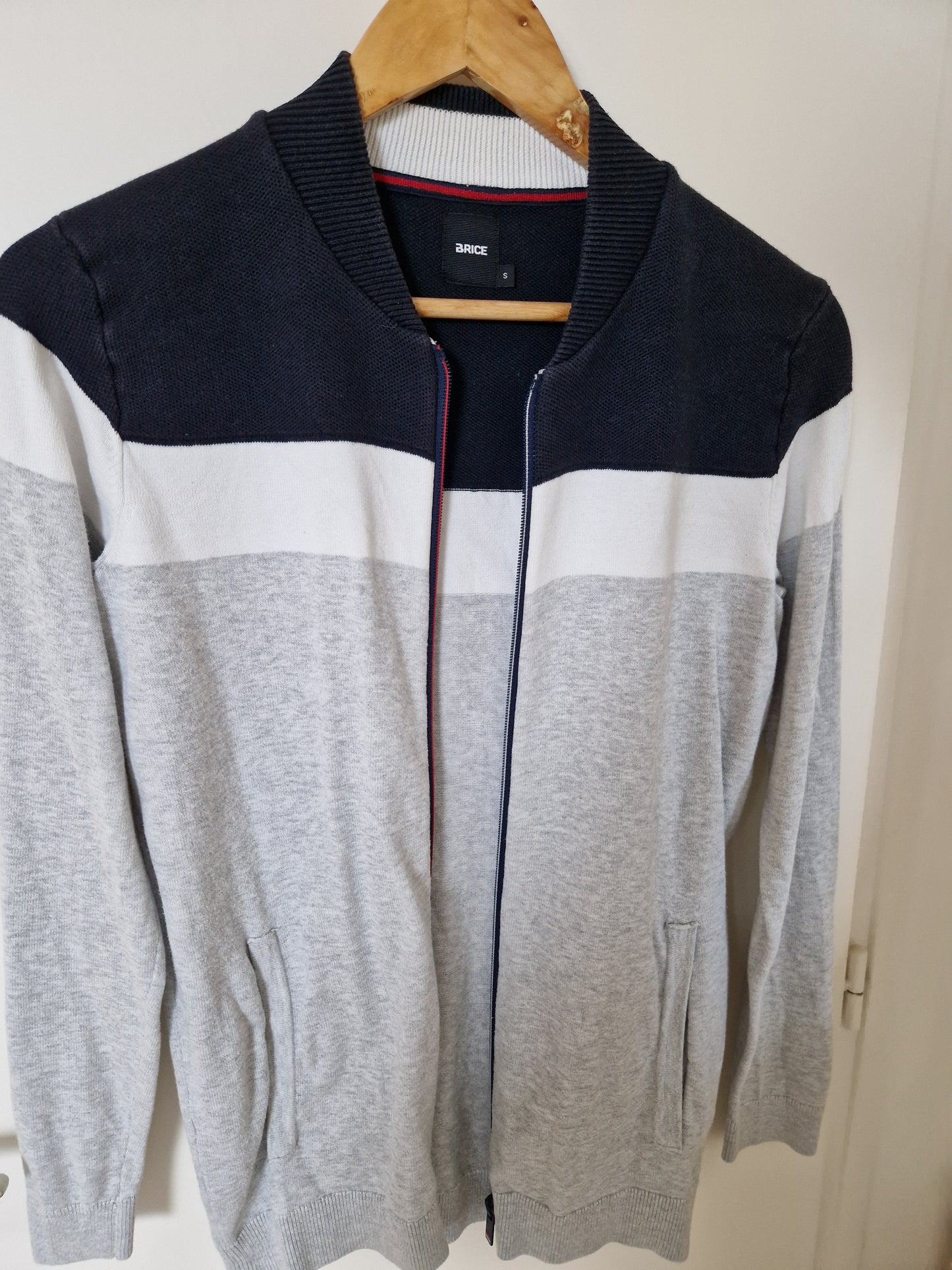 Gilet col teddy color bloc jg 12