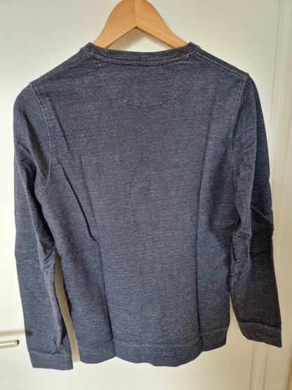 Sweat motifs à chevrons poche poitrine