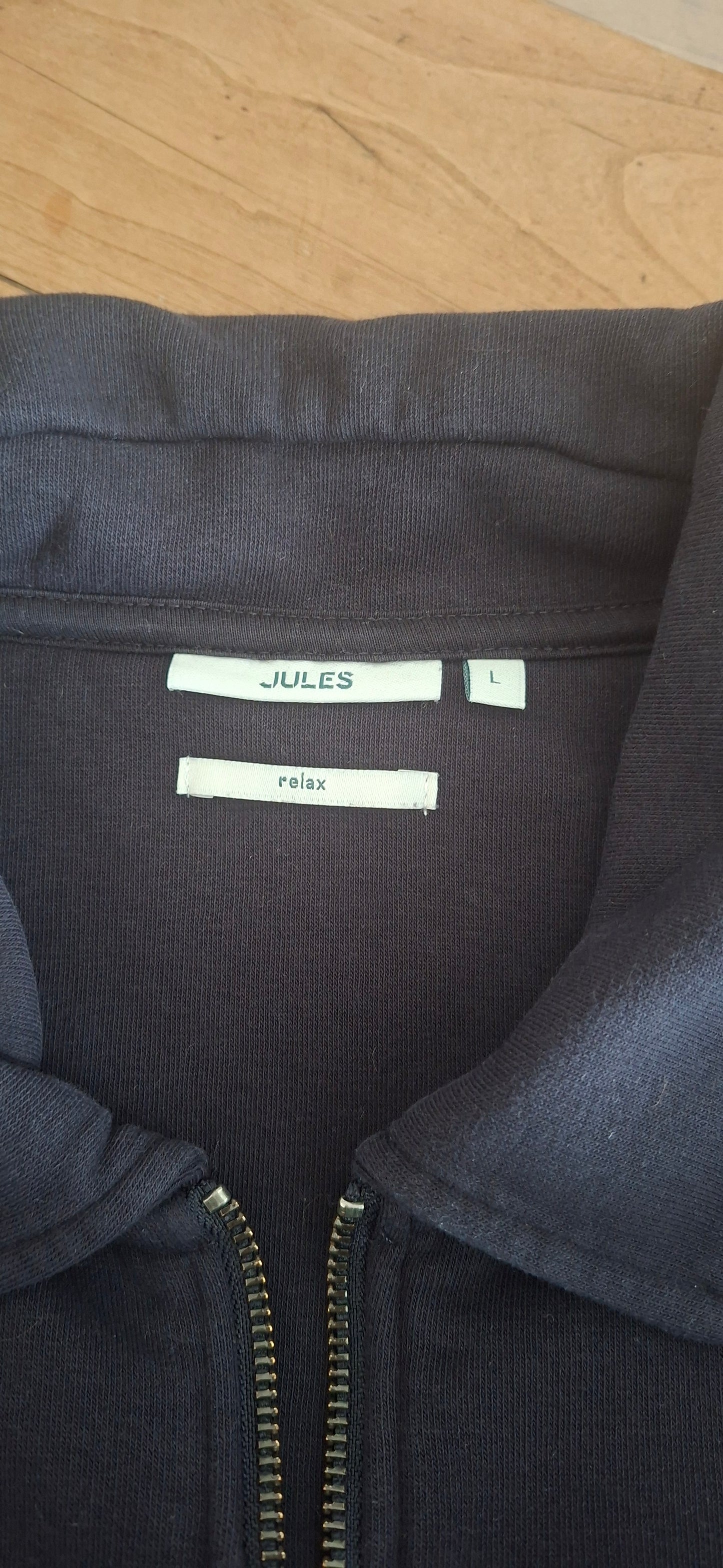 Sweat col polo zippé uni