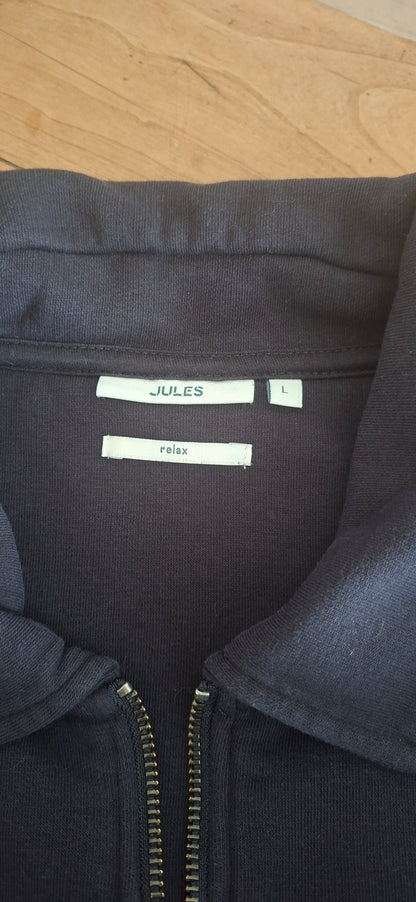 Sweat col polo zippé uni