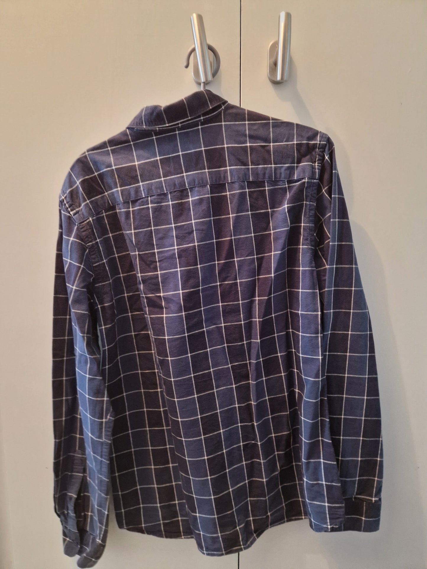 Chemise bleu à carreaux