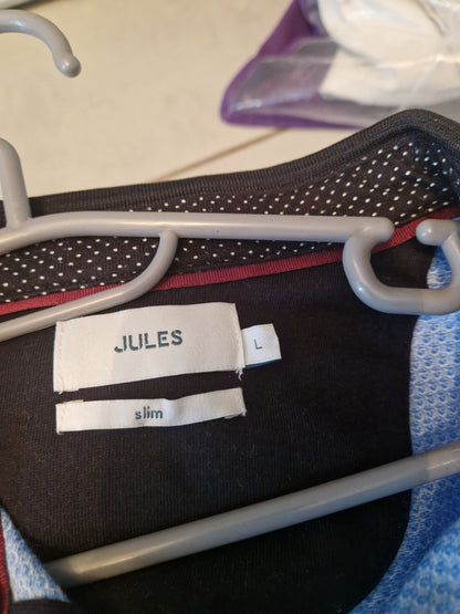 Polo manches longues bleu