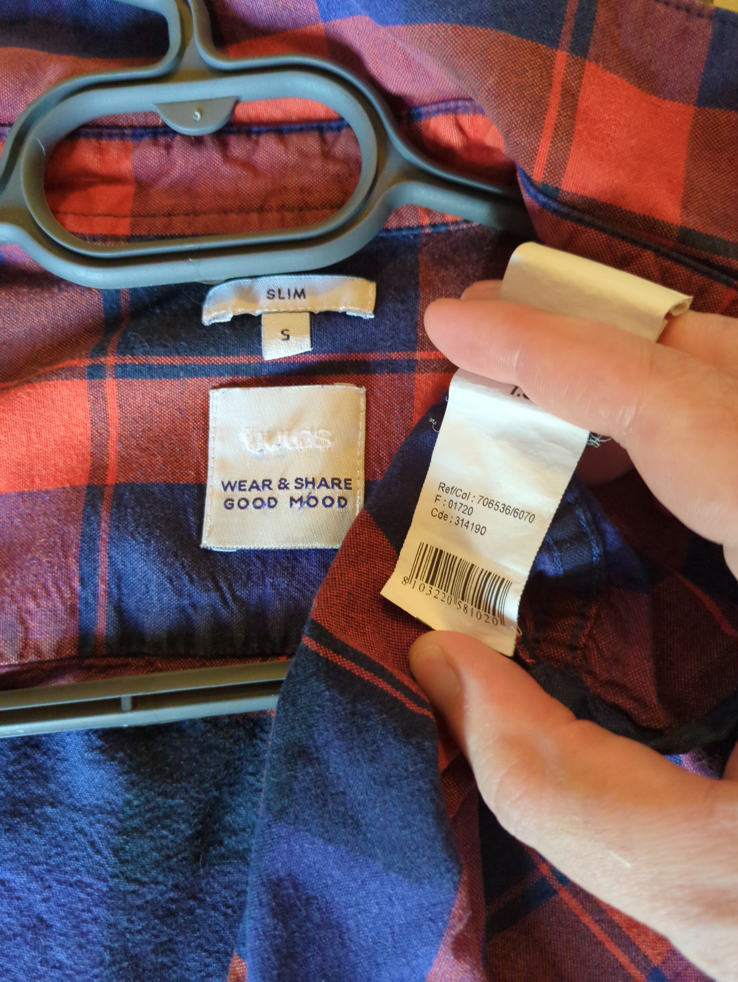 Chemise à Carreaux Slim