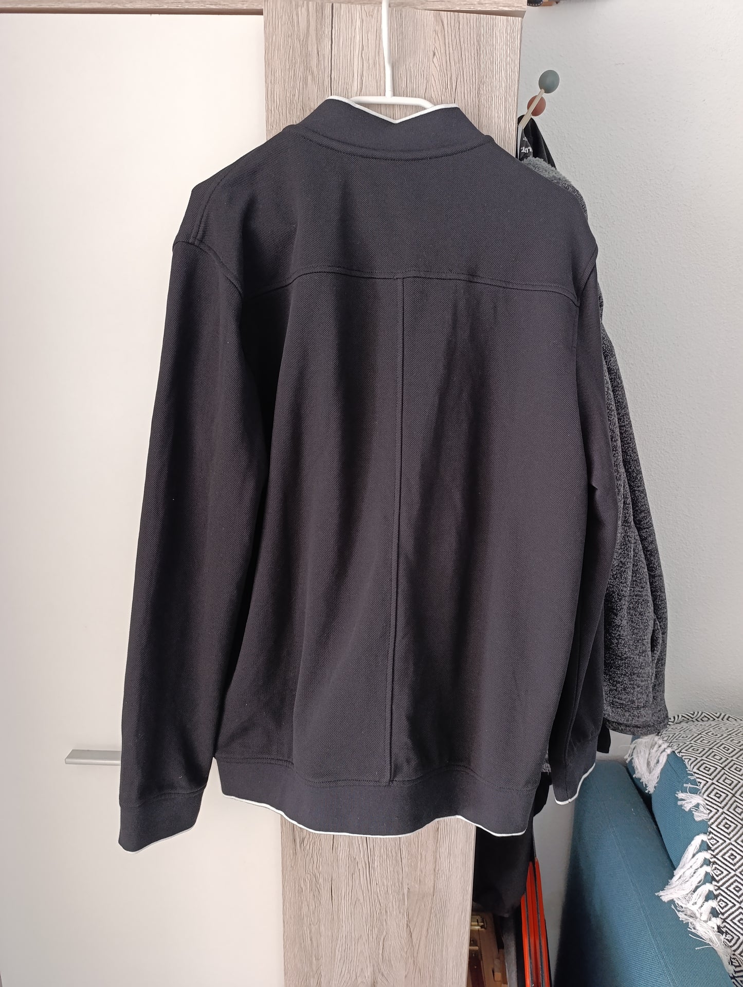 Veste zippée en maille uni texturée
