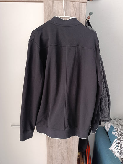 Veste zippée en maille uni texturée
