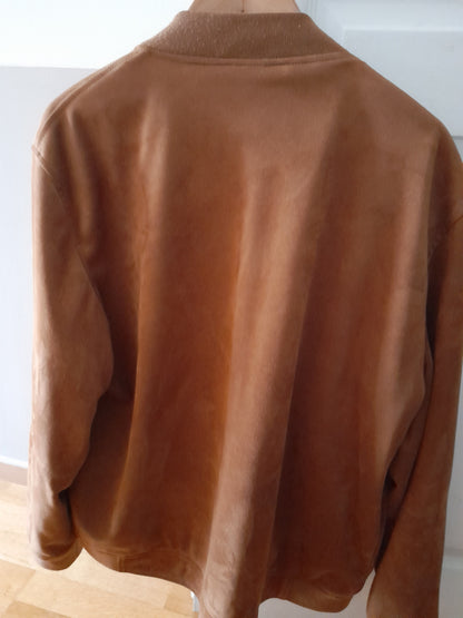 Veste en daim marron