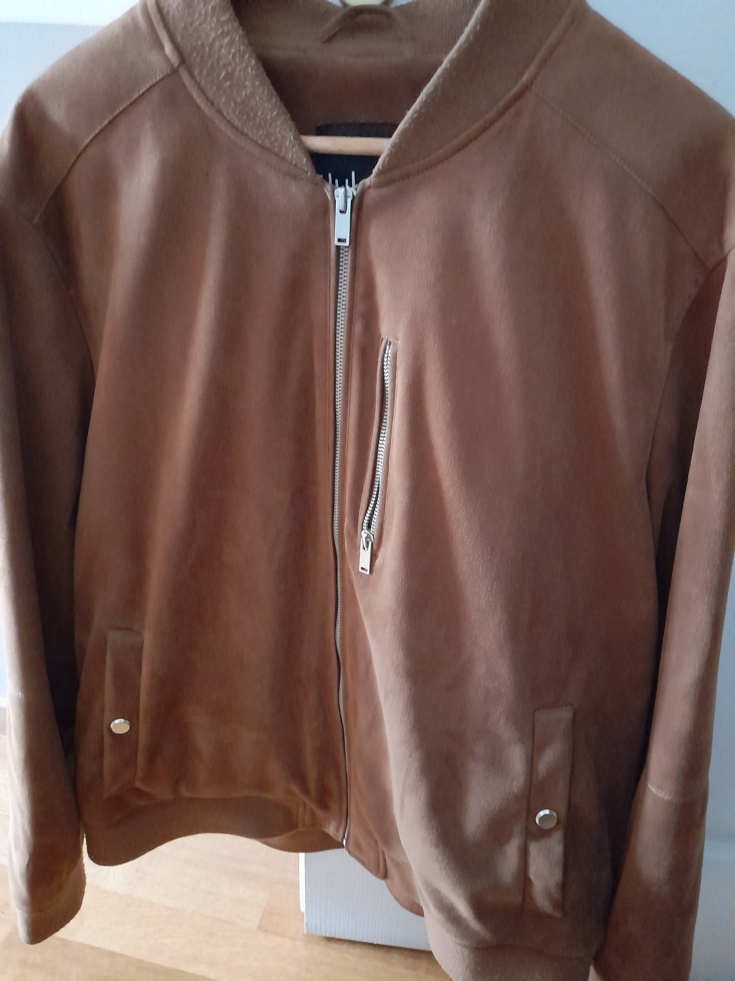 Veste en daim marron