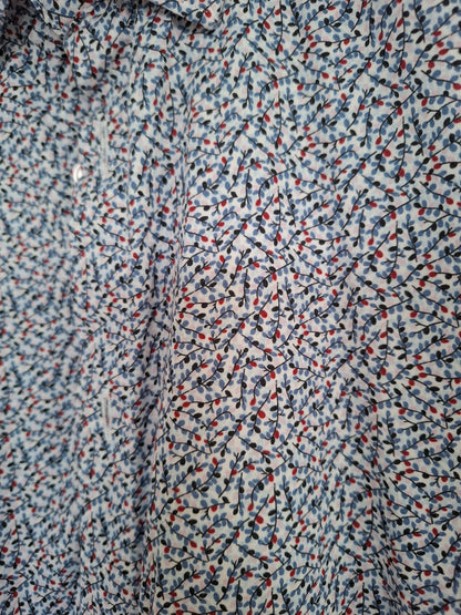 Chemise slim imprimé floral coton