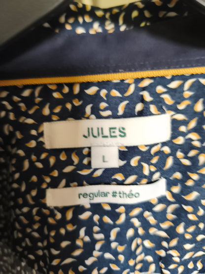 Chemise regular imprimé géométrique coton