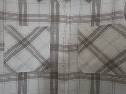 Surchemise à carreaux en coton