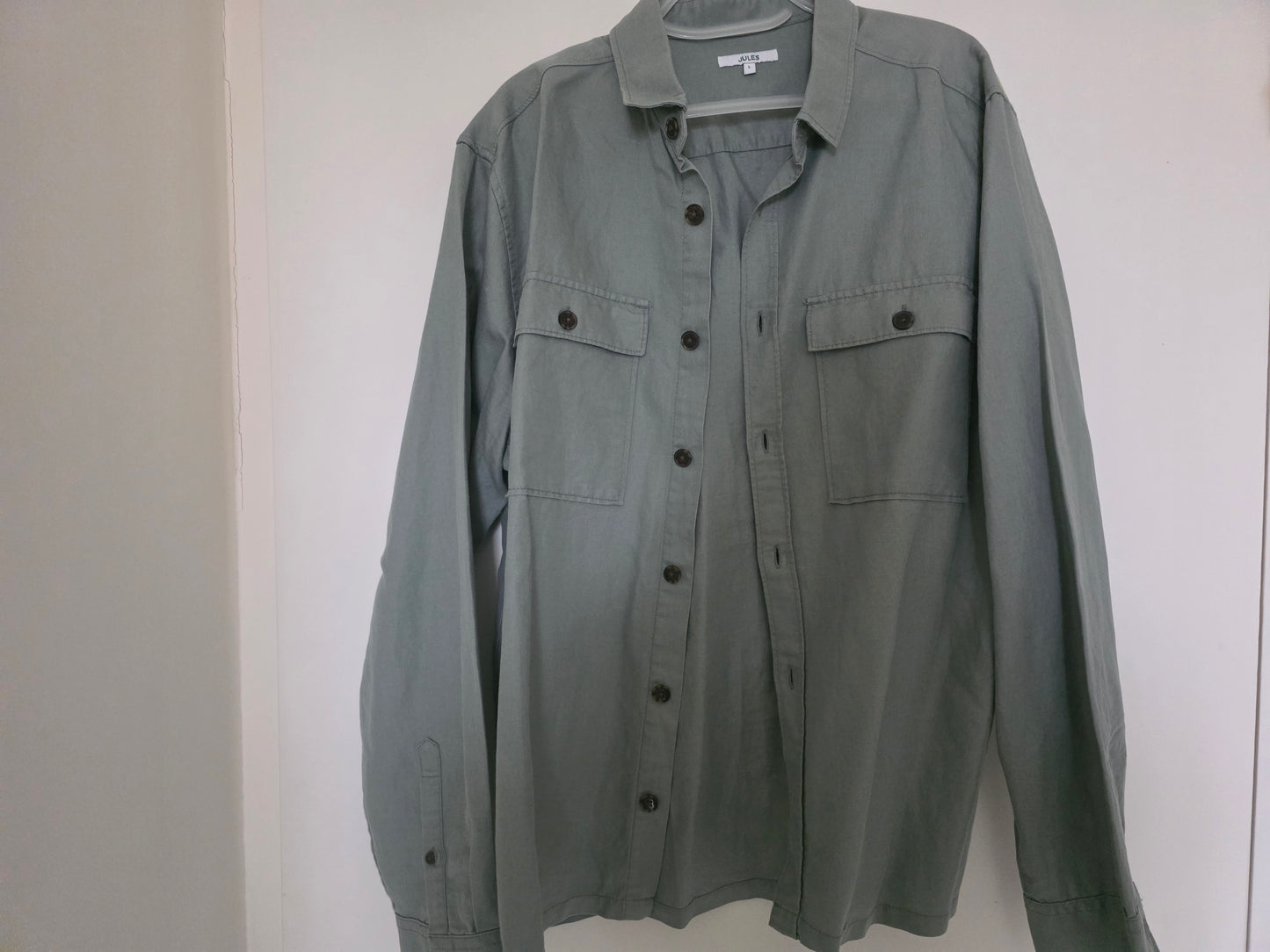 Surchemise unie lin coton