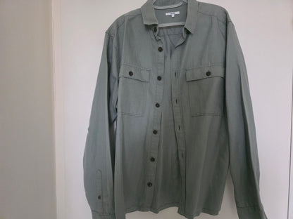 Surchemise unie lin coton