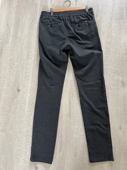 Pantalon slim chino bi stretch taille élastiquée
