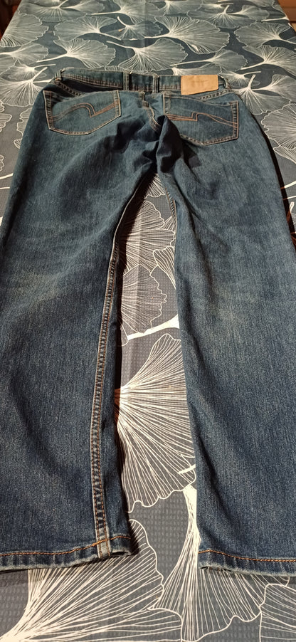 Jean straight 4 longueurs coton polyester recyclés