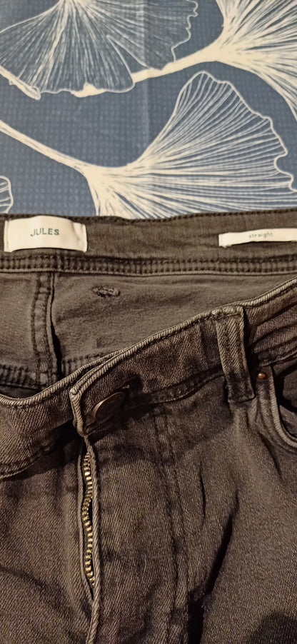 Jean straight noir taille 40