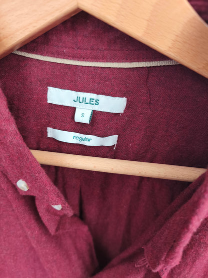 Chemise regular unie coton flanelle