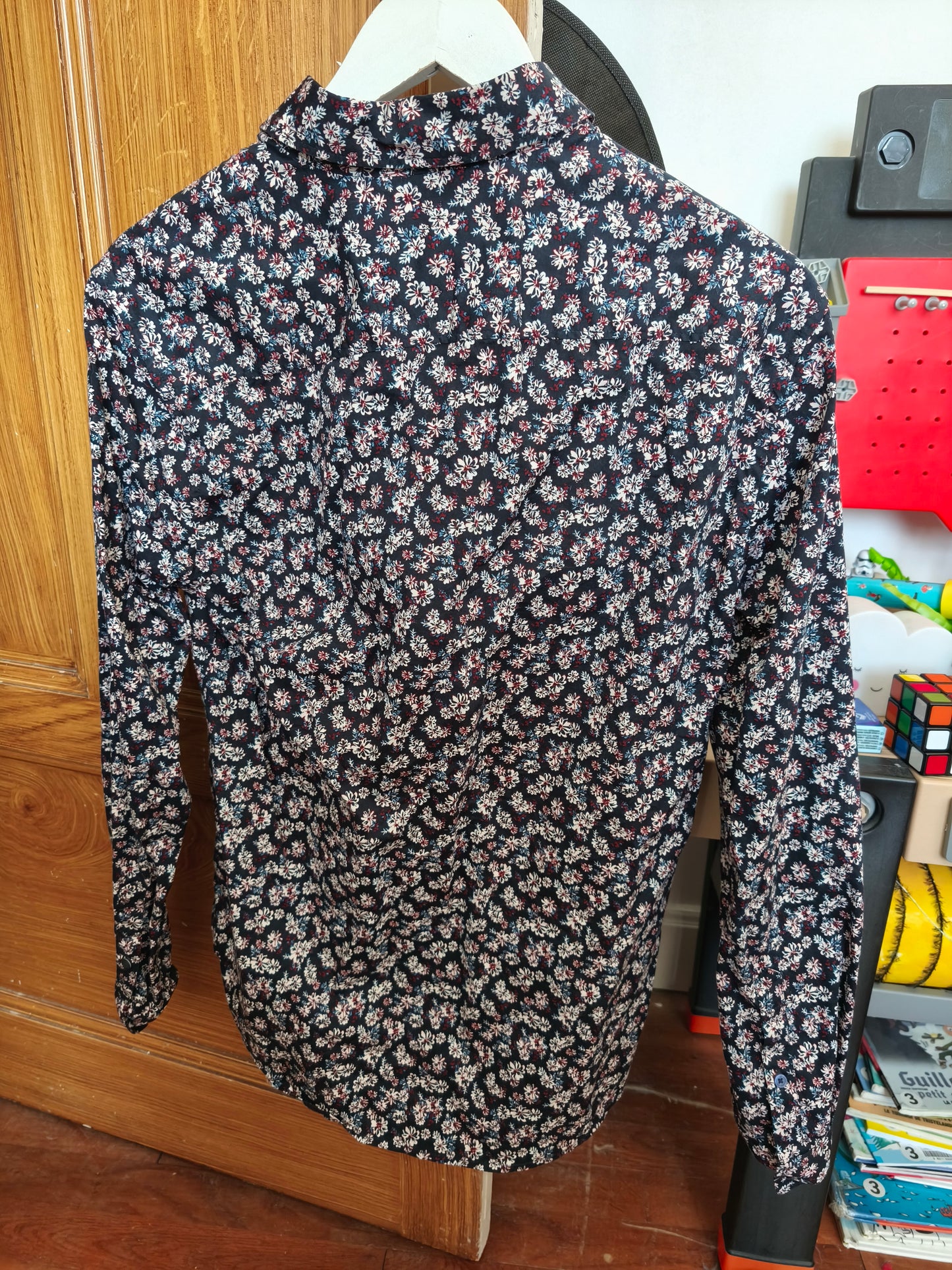 Chemise regular à fleur coton