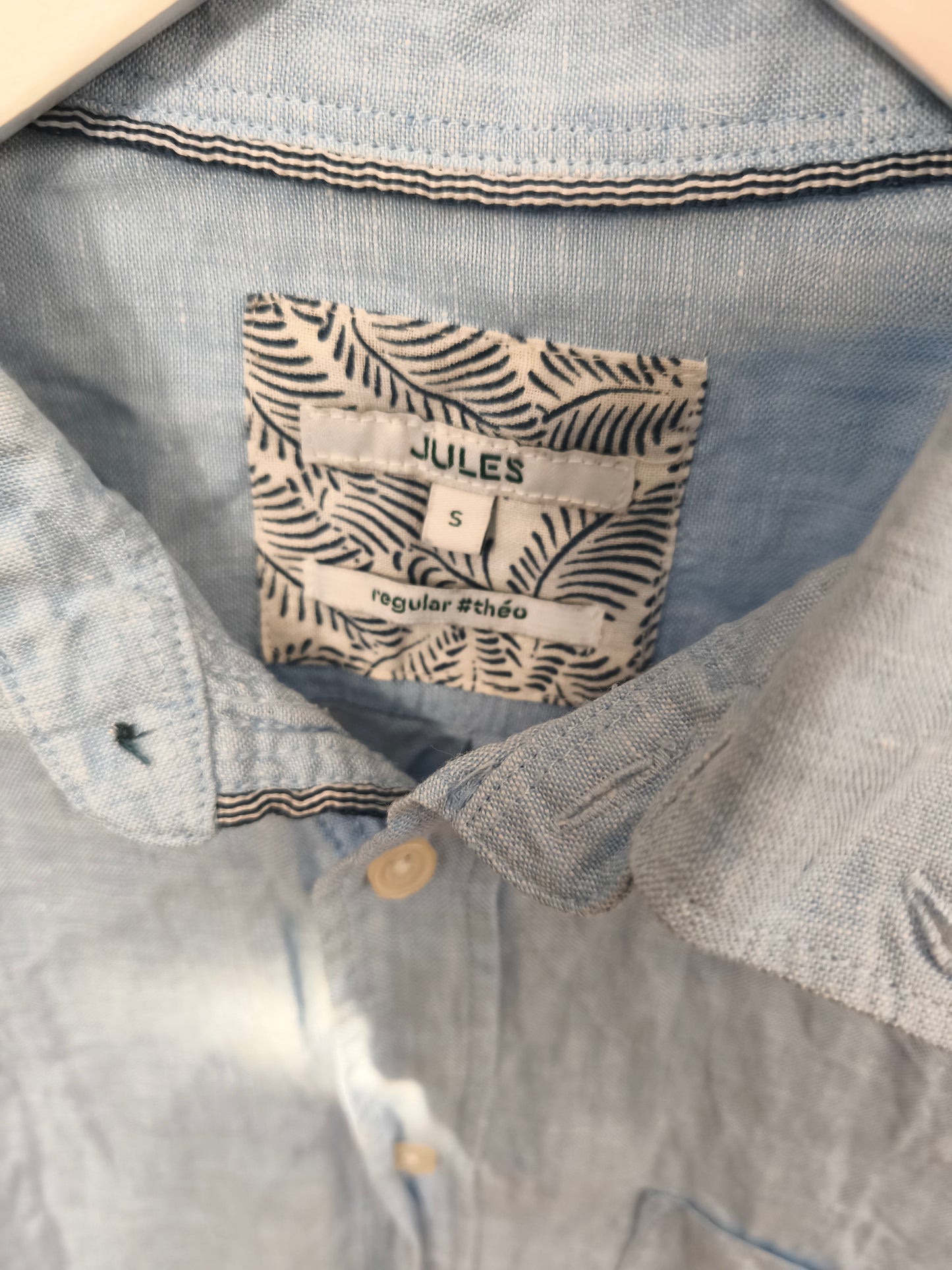 Chemisette regular lin français