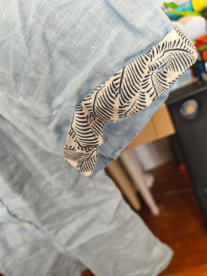 Chemisette regular lin français