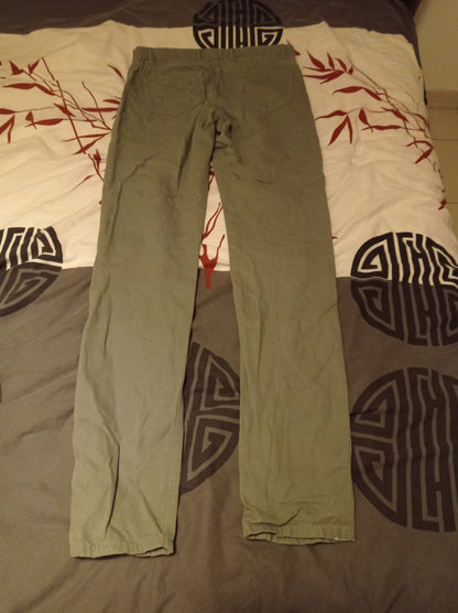 Pantalon vert slim taille 38