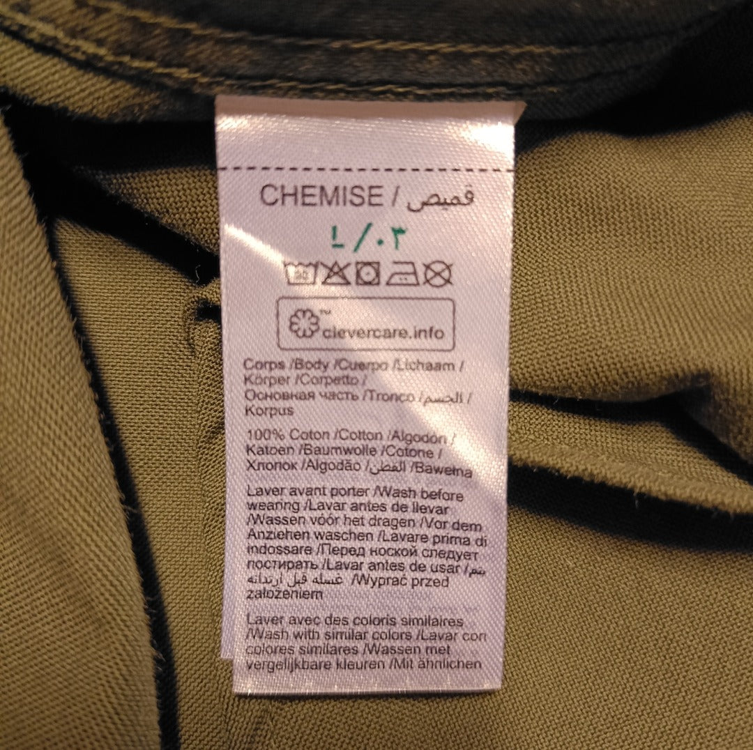 chemise kaki