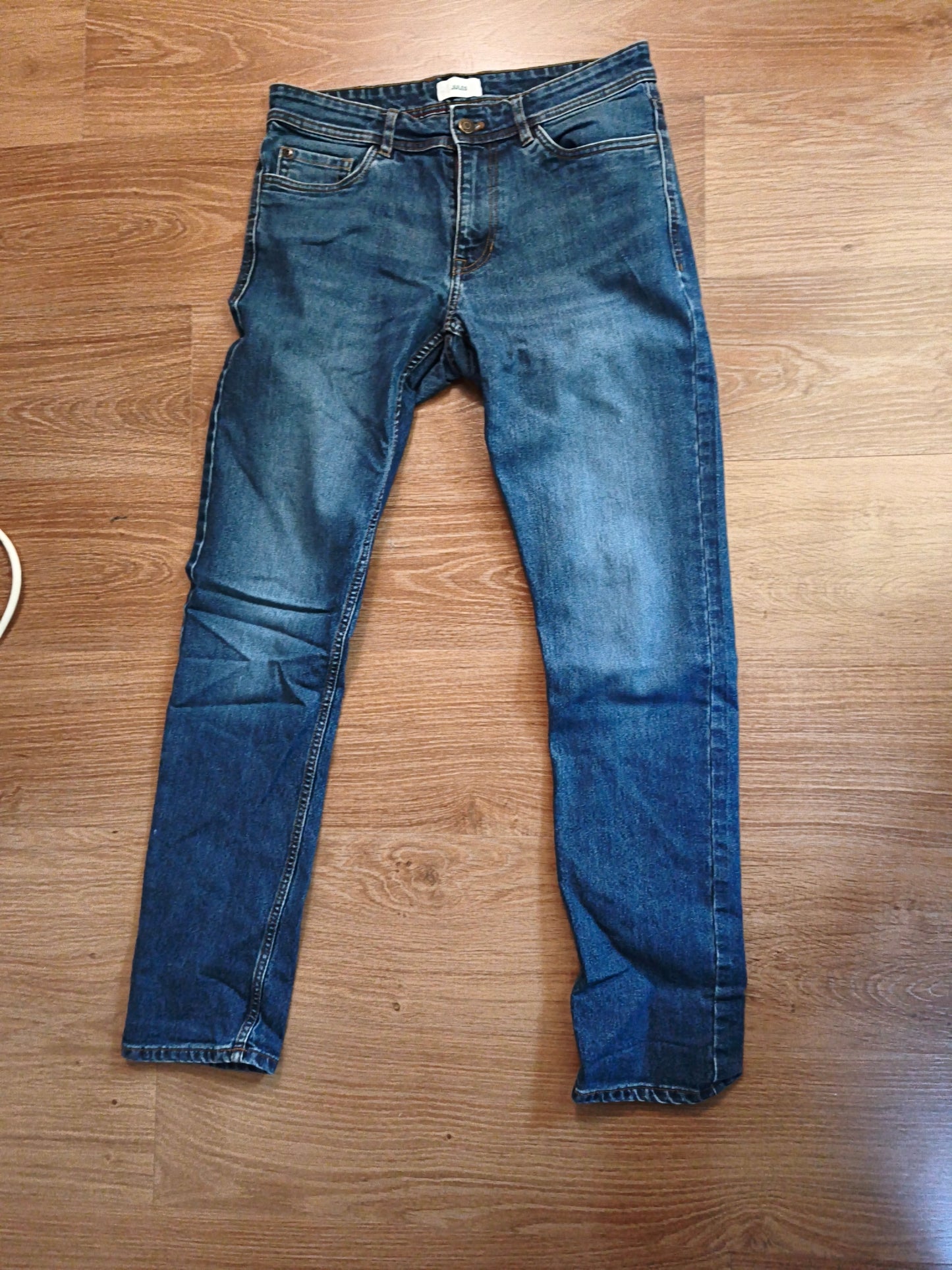 Jean straight en coton et polyester recyclés