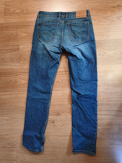 Jean straight en coton et polyester recyclés