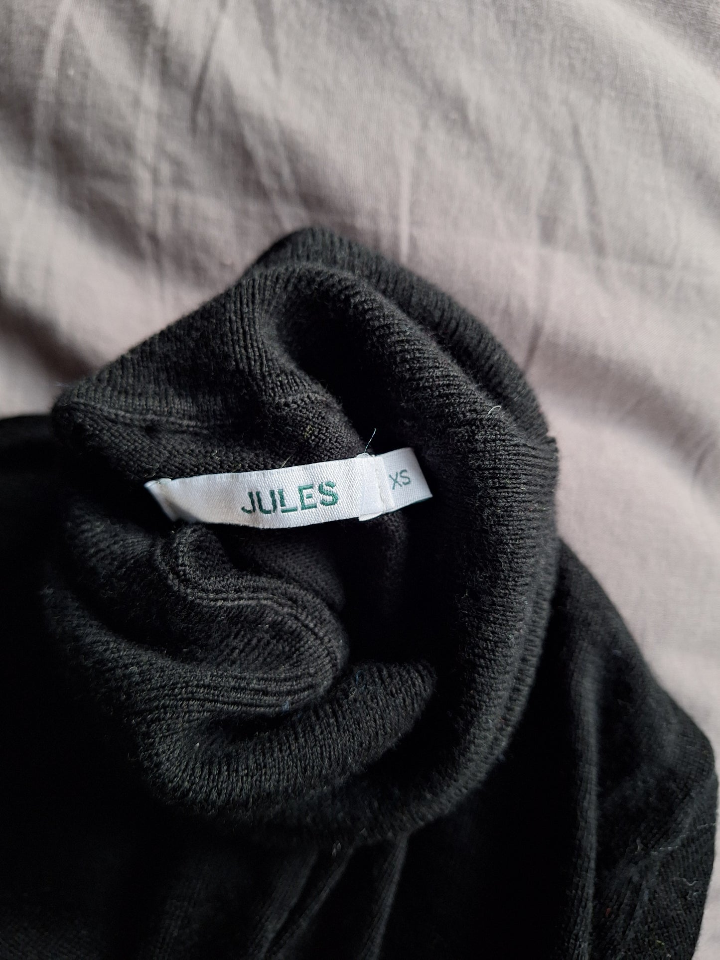 Pull col roulé mérinos uni