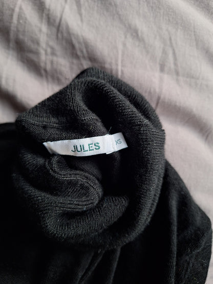 Pull col roulé mérinos uni