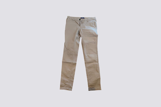 Chino skinny garment dyed