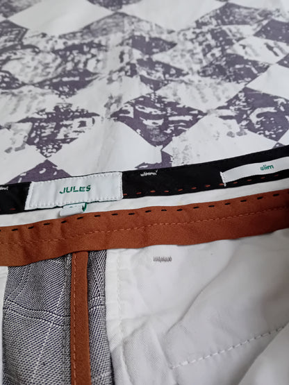 Pantalon chino slim à carreaux