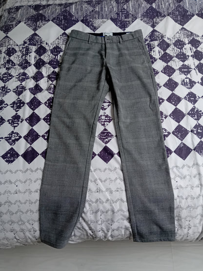 Pantalon chino slim à carreaux