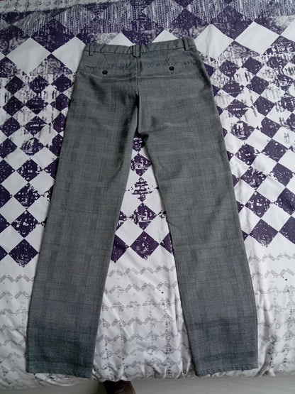 Pantalon chino slim à carreaux