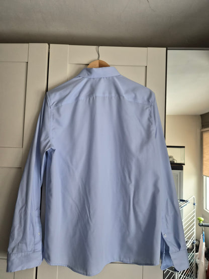 Chemise regular sans repassage bleu ciel