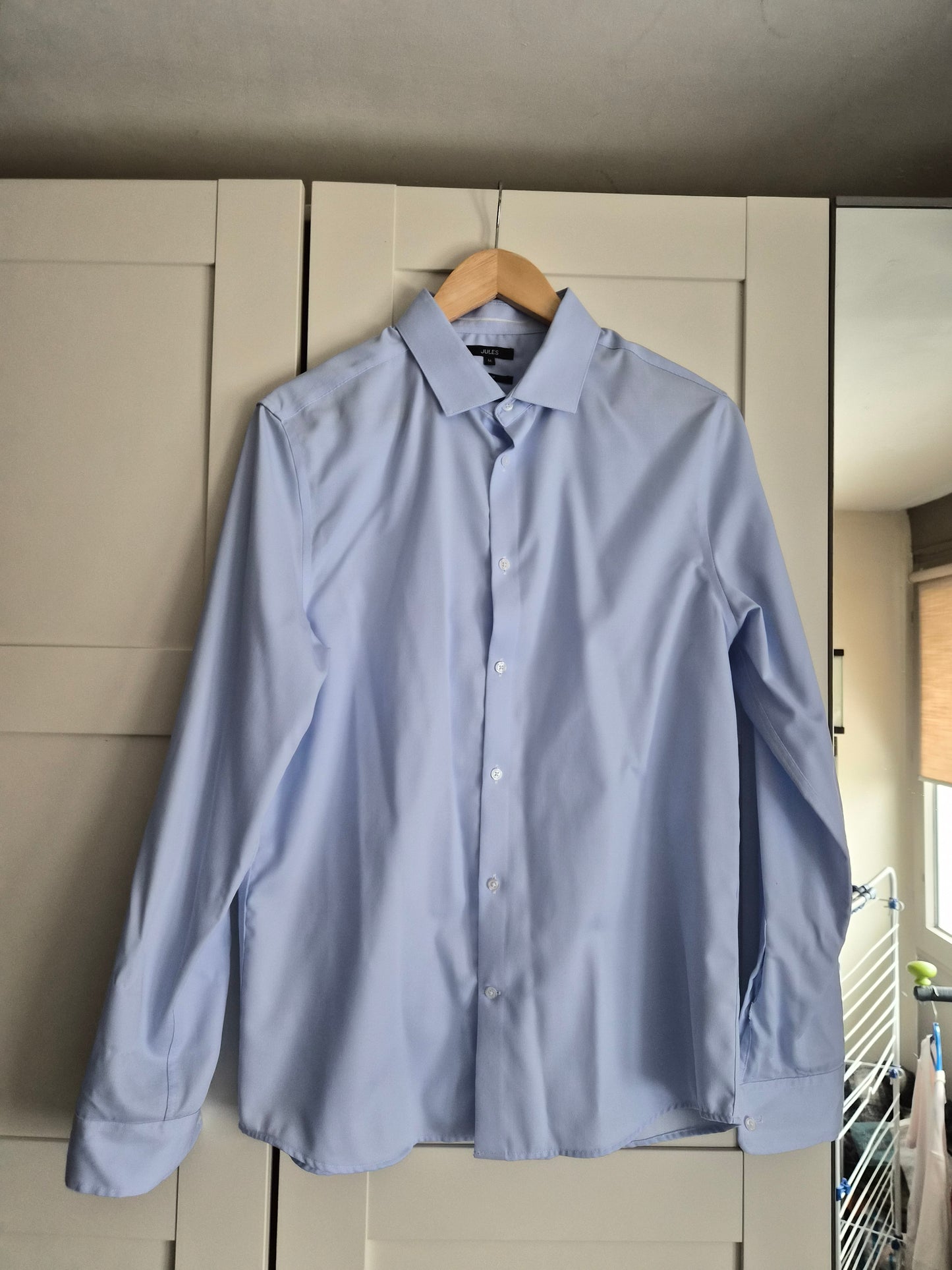 Chemise regular sans repassage bleu ciel
