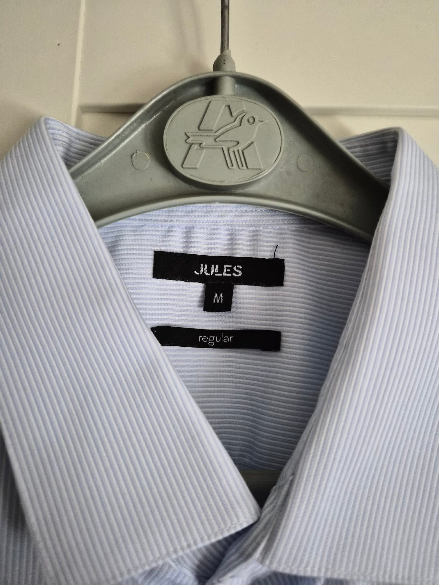 Chemise regular blanc rayures bleu