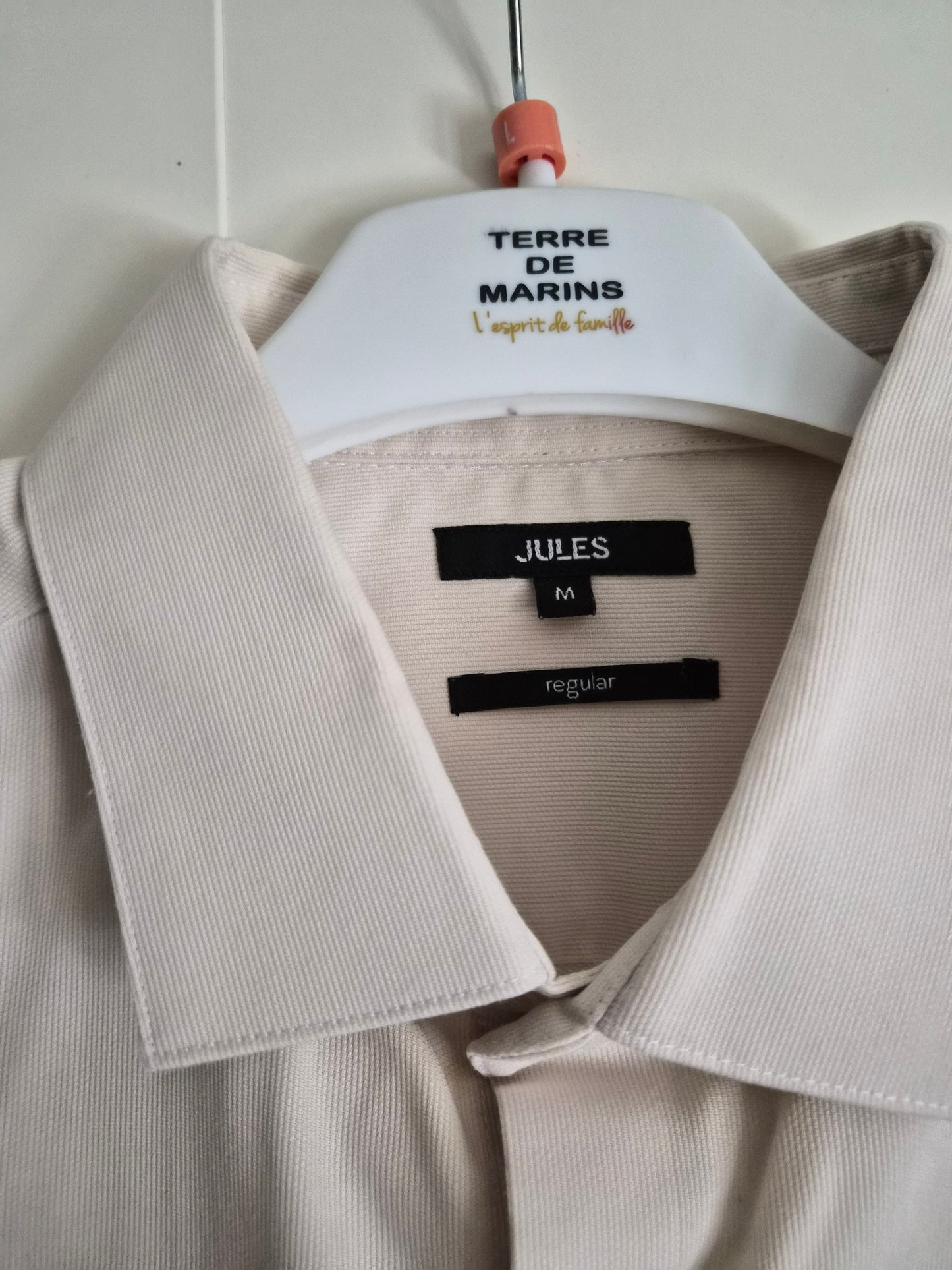 Chemise sans repassage beige